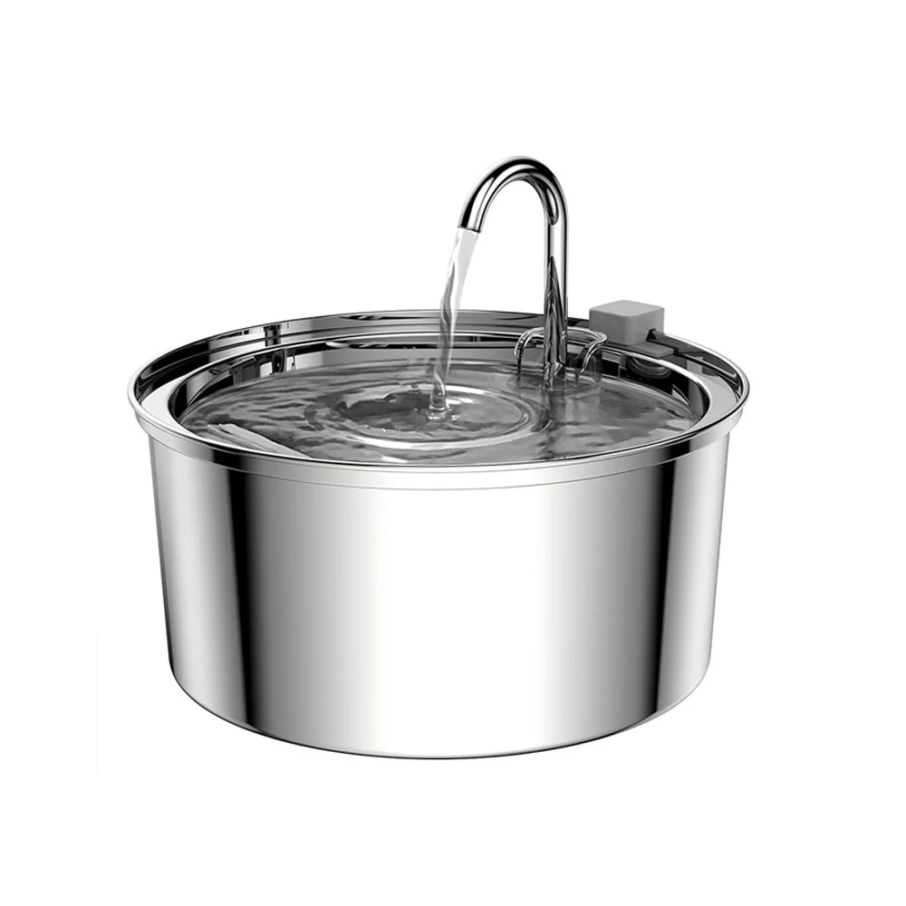 3.2L Stainless Steel Cat Water Fountain Sensor Water Cat Automatic Water Fountain USB Pet Water Fountain Dog Fountain