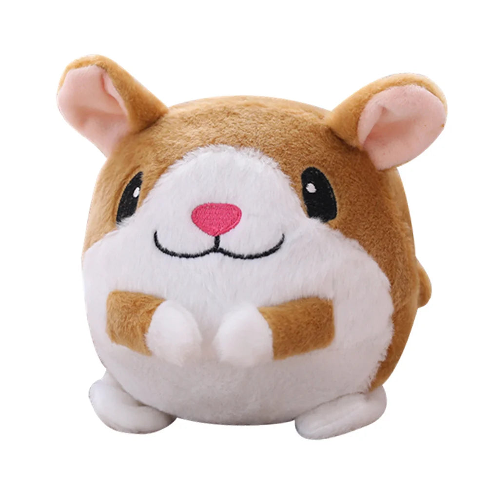 Cartoon Pig Active Moving Pet Plush Toy Washable Interactive Dog Toys USB Rechargeable Talking Moving Dog Ball Toy for Dogs Cats