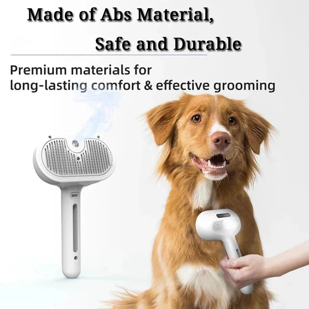 Pet Clean Steam Spray Dog Grooming Brush Unique Steam Brush For Dogs Luxury Grooming Brush Dog Steam Brush C