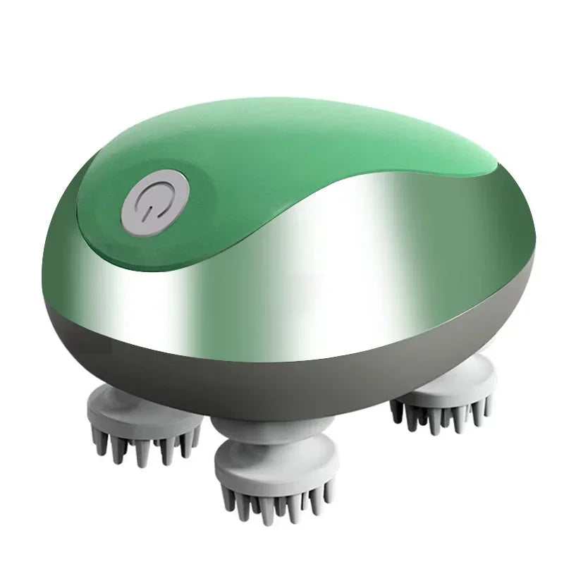 3D Electric Head Massager for Cats Dogs Pets Scalp Massager Rechargeable Body Relax Massager Promote Hair Growth Pet Supplies